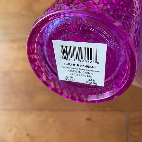 Starbucks 2023 Valentine Jeweled Taffy Pink Venti Tumbler HTF! RARE! - Picture 9 of 10